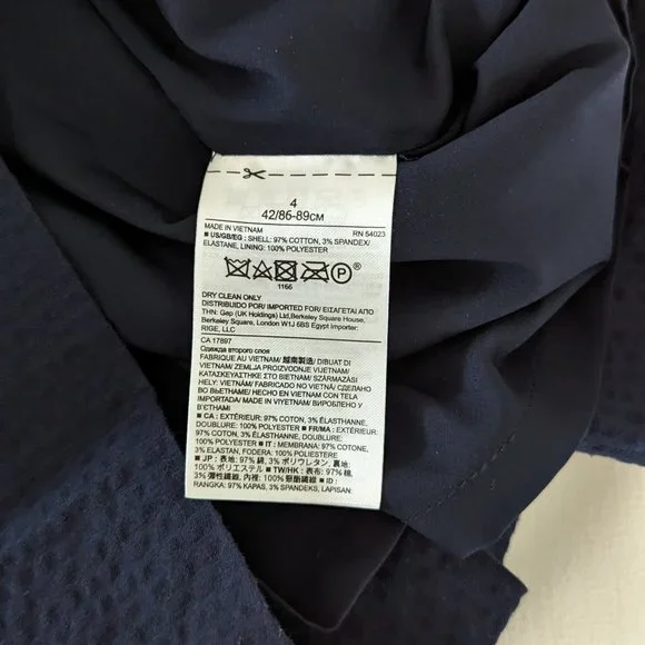 Banana Republic strapless seersucker dress size 4 - Picture 3 of 5